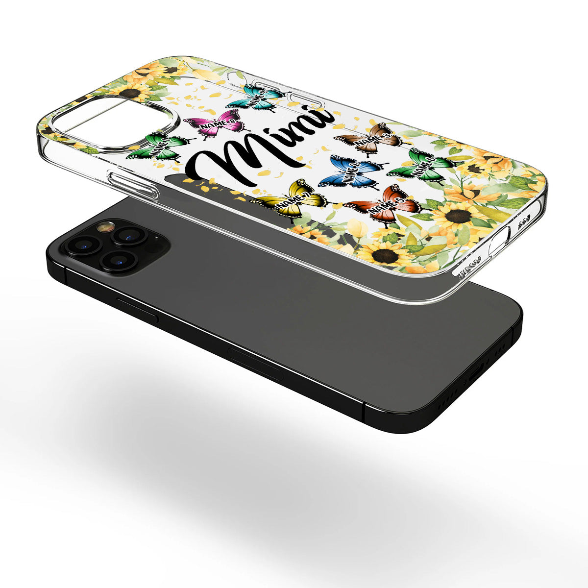 We Love You - Personalized Grandma Clear Phone Case