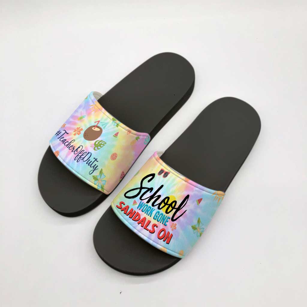 Enfilez vos sandales pour aller travailler à l'école ! Sandales personnalisées pour enseignants