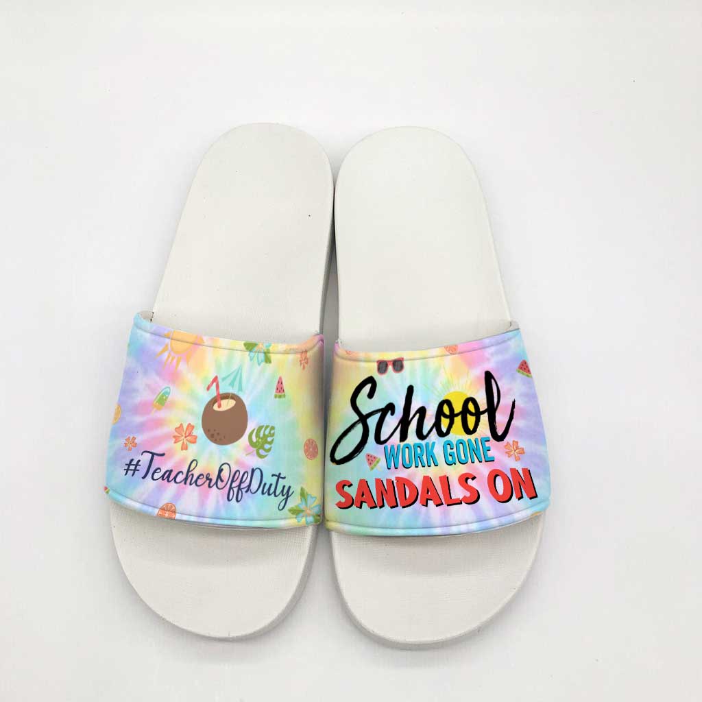 Enfilez vos sandales pour aller travailler à l'école ! Sandales personnalisées pour enseignants