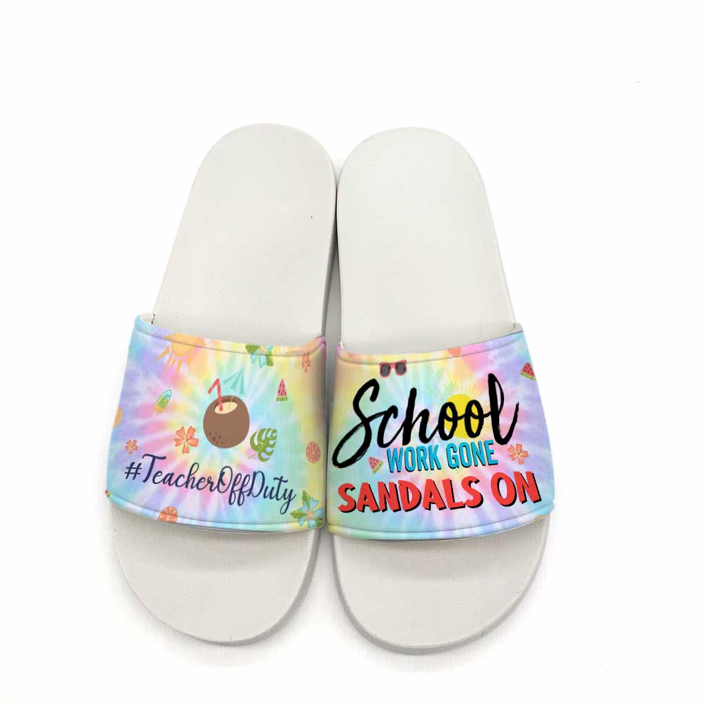 Enfilez vos sandales pour aller travailler à l'école ! Sandales personnalisées pour enseignants
