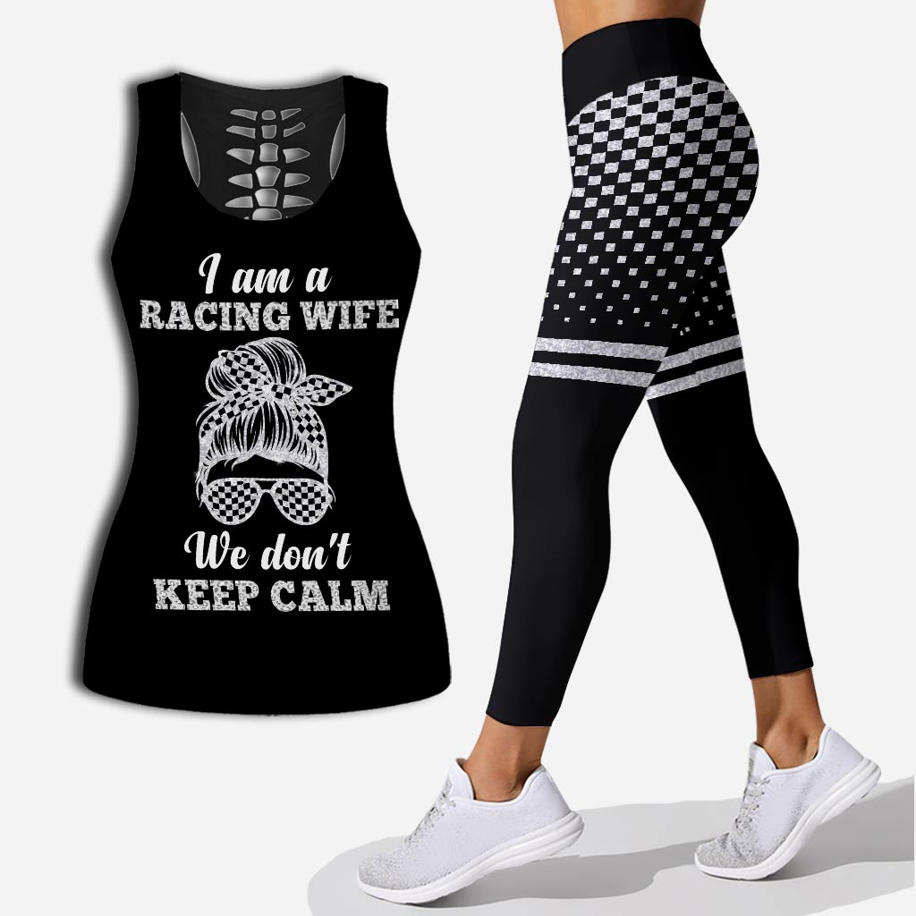 Je suis une femme de pilote - Débardeur et legging Racing Hollow