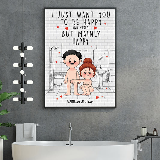 Save Water Shower Together - Personalized Couple Canvas And Poster
