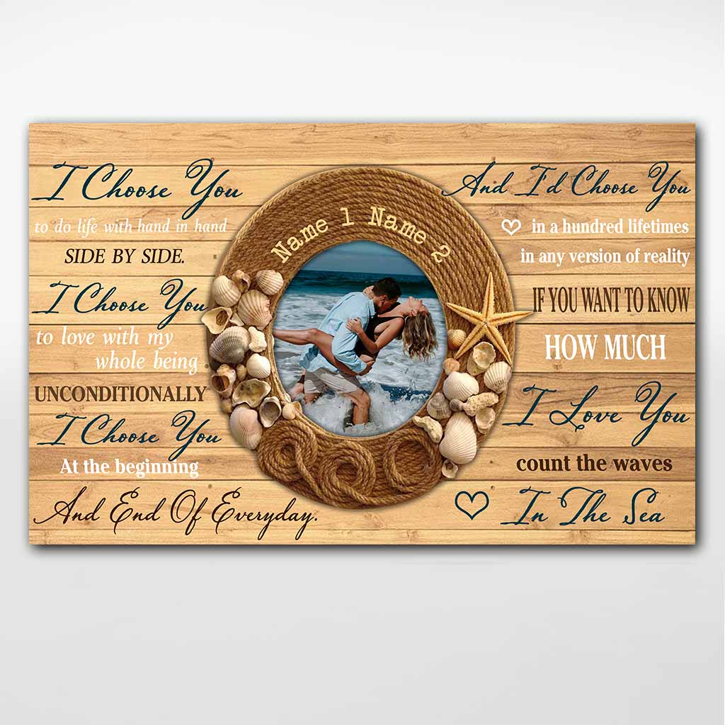 Count The Waves In The Sea - Personalized Couple Poster