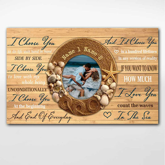 Count The Waves In The Sea - Personalized Couple Poster