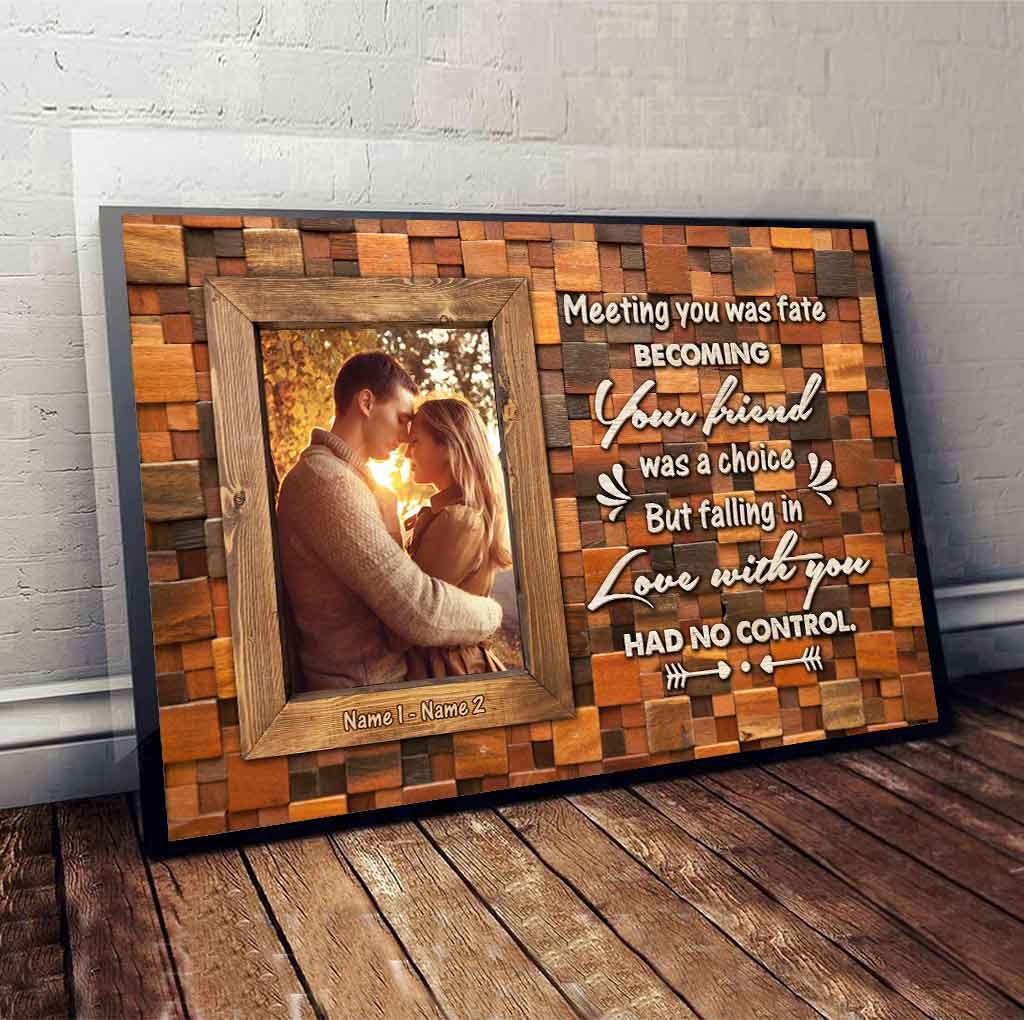Meeting You Was Fate - Personalized Couple Poster