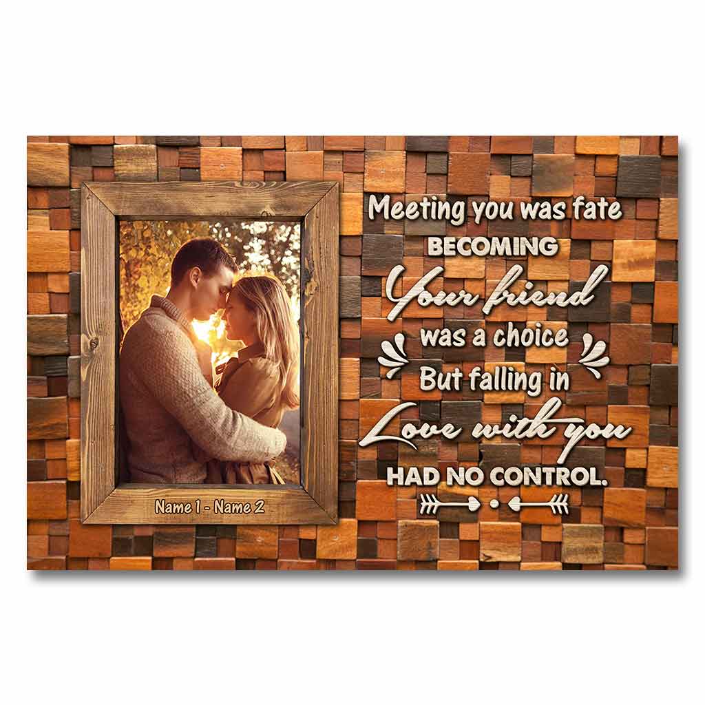 Meeting You Was Fate - Personalized Couple Poster