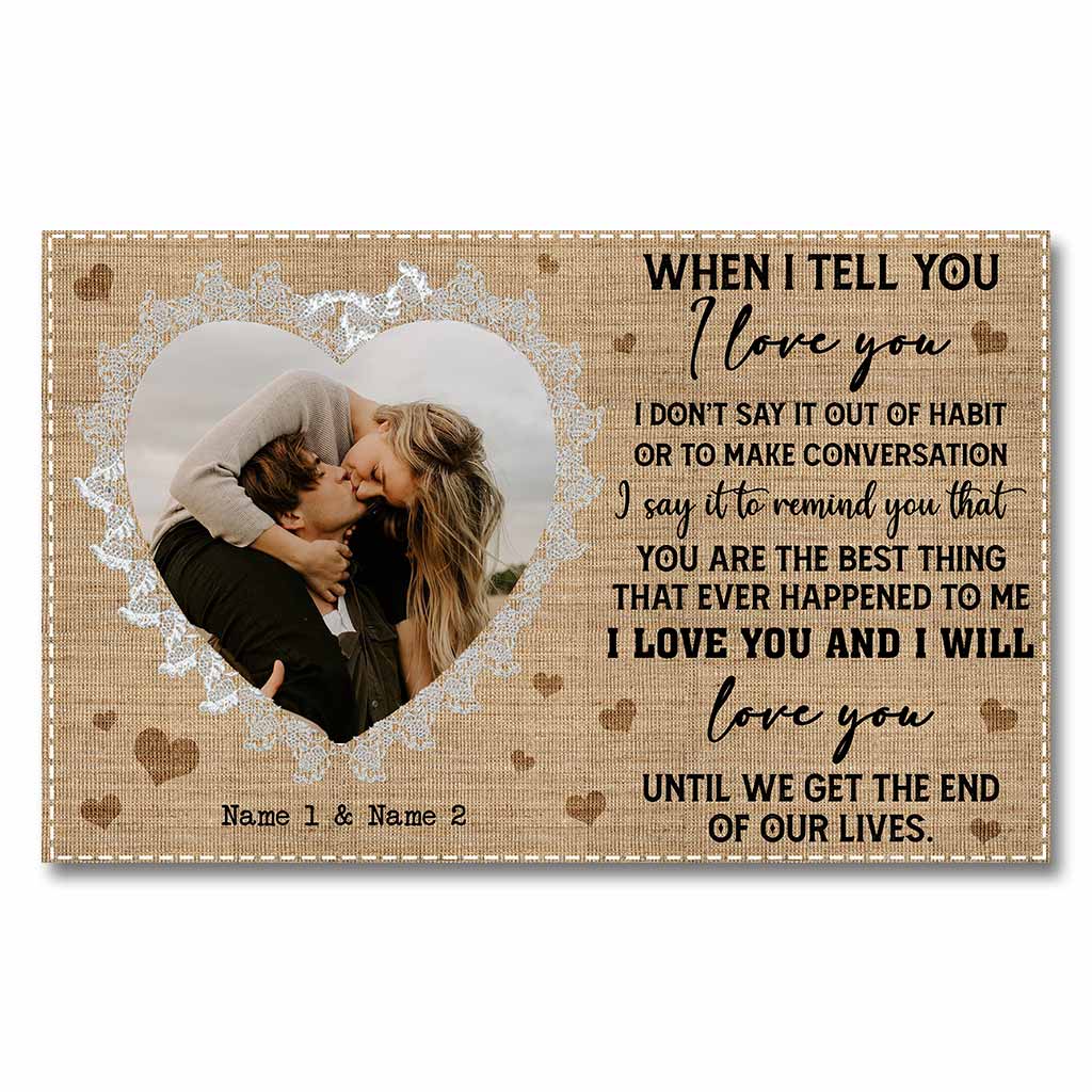 Until We Get The End Of Our Lives - Personalized Couple Poster