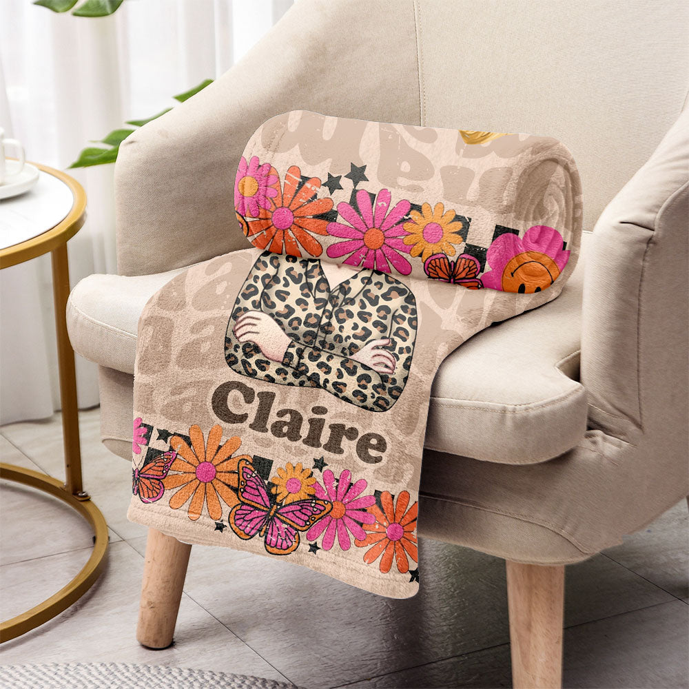 Retro Mama - Personalized Mother's Day Mother Blanket