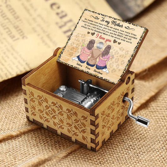 You Are The Greatest Mom In The Whole World - Personalized Mother's Day Mother Hand Crank Music Box