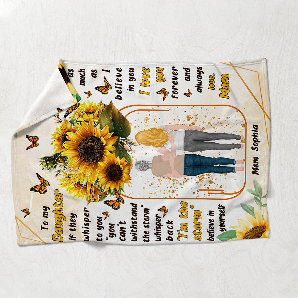 To My Daughter - Personalized Mother's Day Mother Blanket