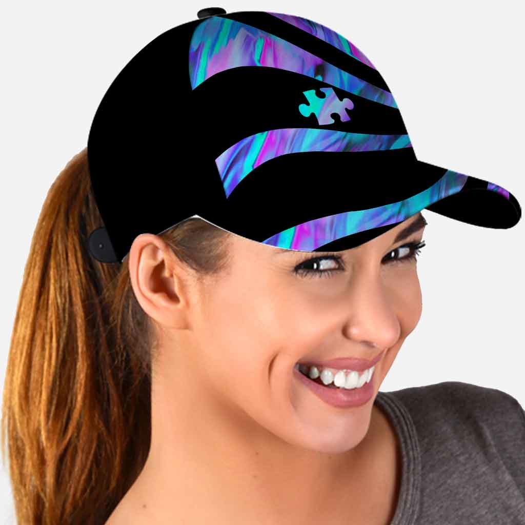 Casquette de sensibilisation à l'autisme avec imprimé et trous d'aération