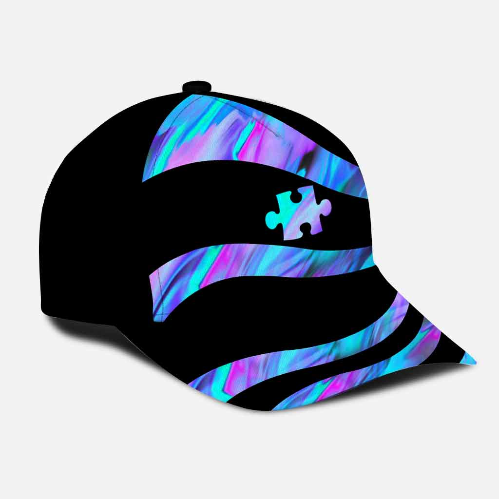 Casquette de sensibilisation à l'autisme avec imprimé et trous d'aération
