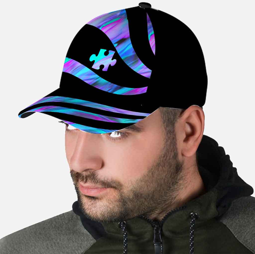 Casquette de sensibilisation à l'autisme avec imprimé et trous d'aération