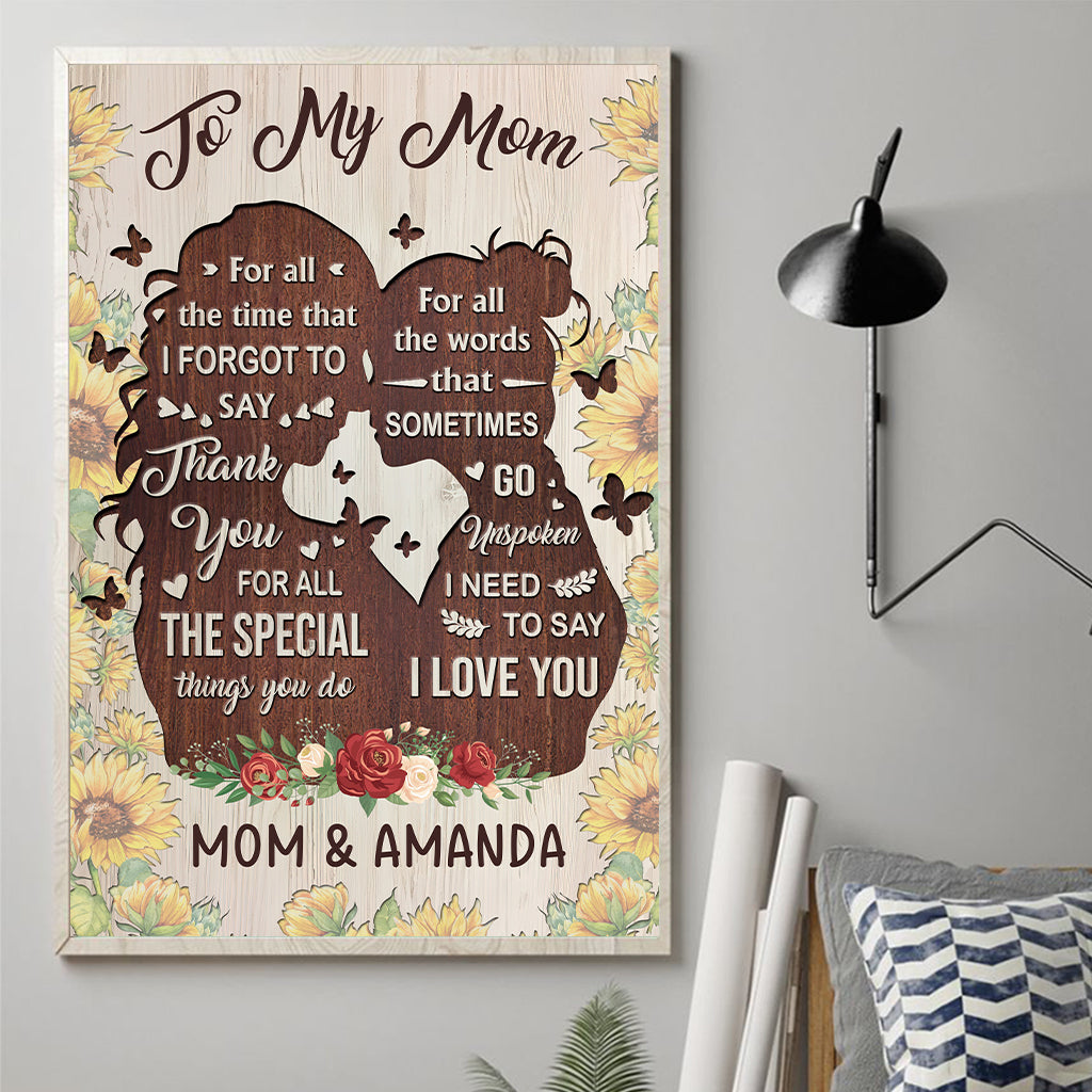 You Are The Kindest - Gift for mom, grandma, daughter, granddaughter, sister, aunt - Personalized Canvas And Poster