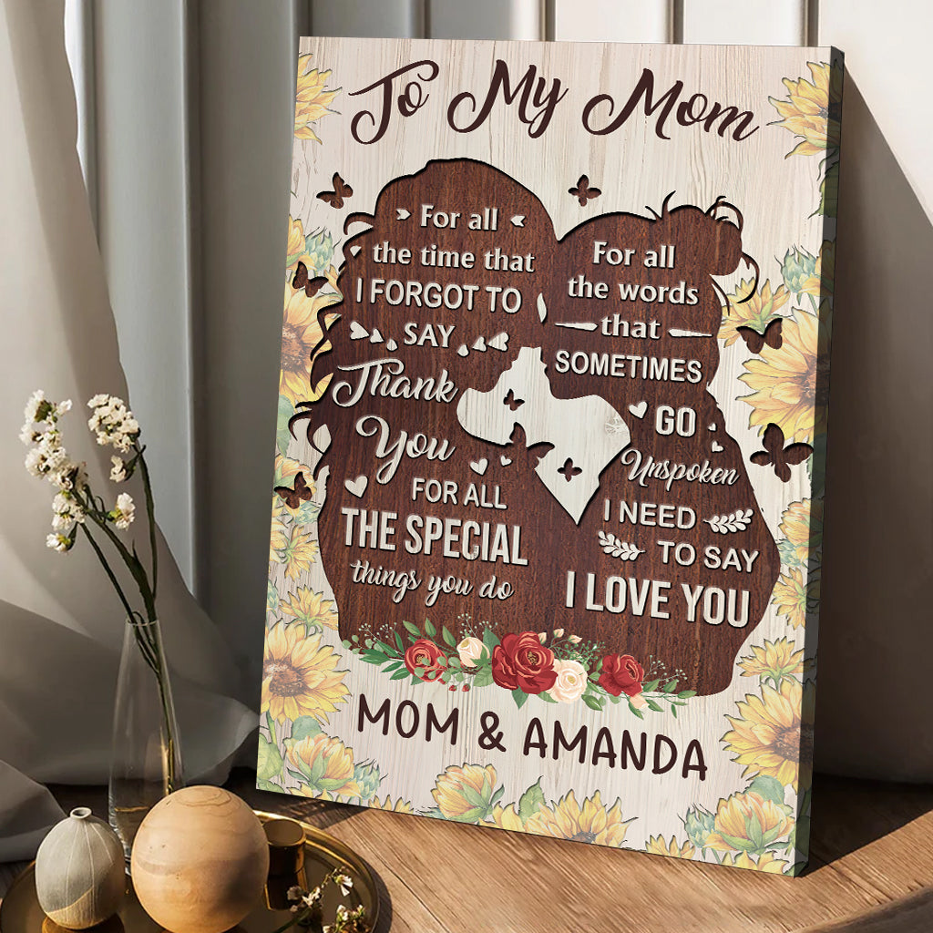 You Are The Kindest - Gift for mom, grandma, daughter, granddaughter, sister, aunt - Personalized Canvas And Poster