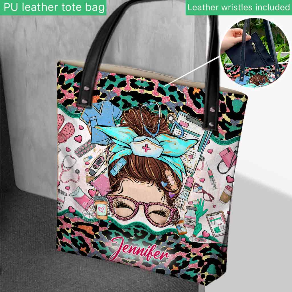 Vie d'infirmière - Sac fourre-tout personnalisé pour infirmière