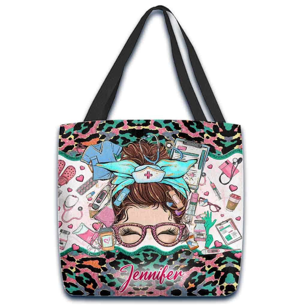 Vie d'infirmière - Sac fourre-tout personnalisé pour infirmière