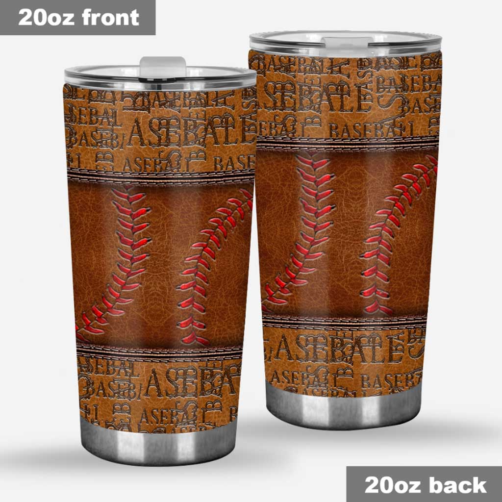 Baseball-bedruckter Lederbecher