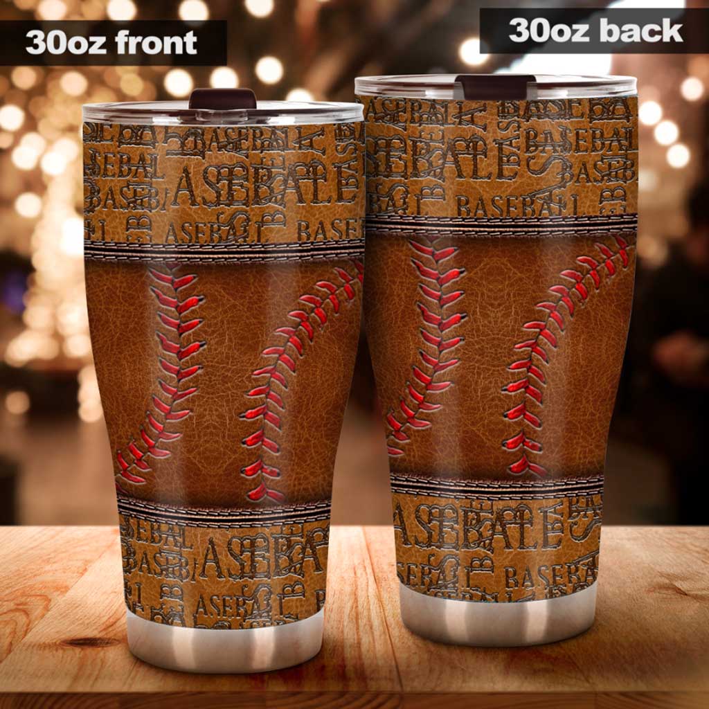 Baseball-bedruckter Lederbecher