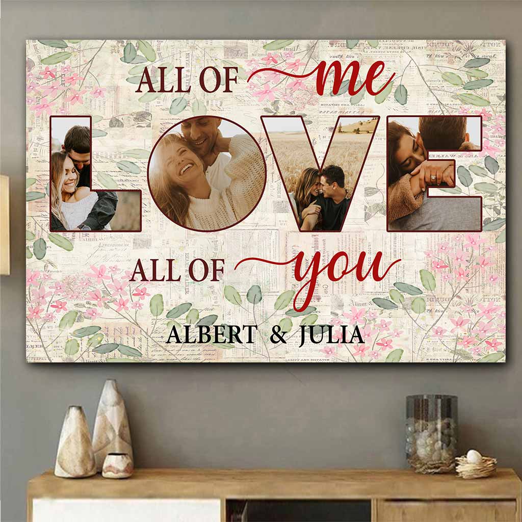 All Of Me Love All Of You - Personalized Couple Poster