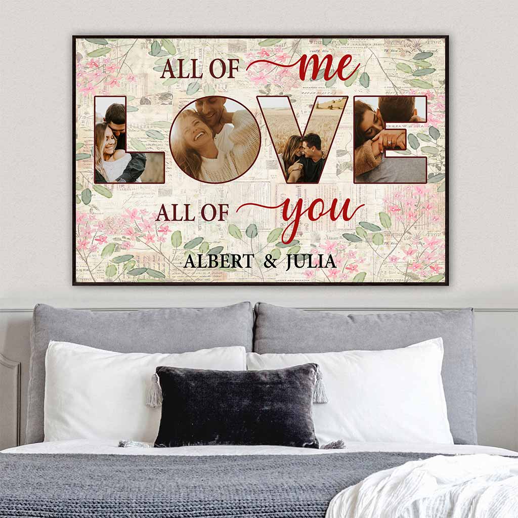 All Of Me Love All Of You - Personalized Couple Poster