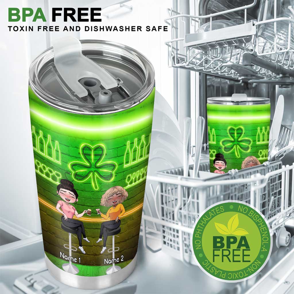 Let's Get Lucked Up - Personalized Patrick's Day Bestie Tumbler