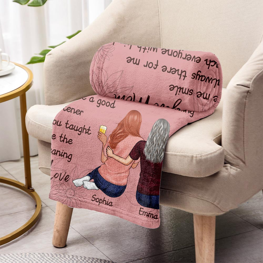 I Love You Mom - Personalized Mother's Day Mother Blanket