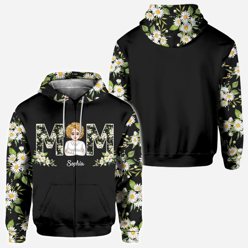 Love You Mom - Personalized Mother's Day Mother All Over T-shirt and Hoodie