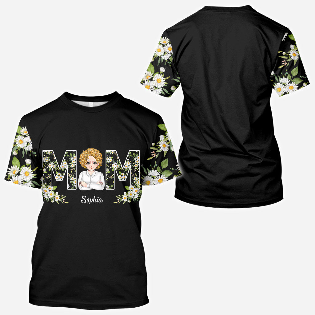 Love You Mom - Personalized Mother's Day Mother All Over T-shirt and Hoodie