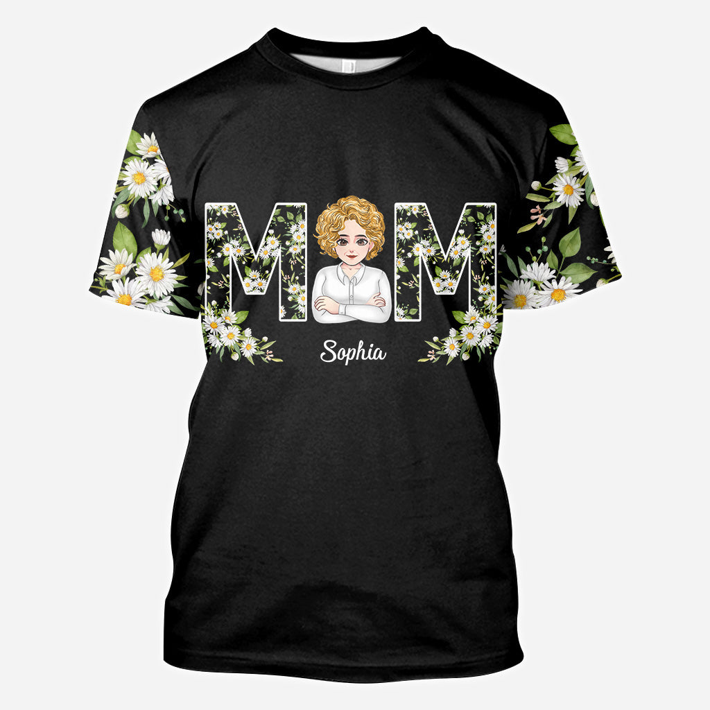 Love You Mom - Personalized Mother's Day Mother All Over T-shirt and Hoodie