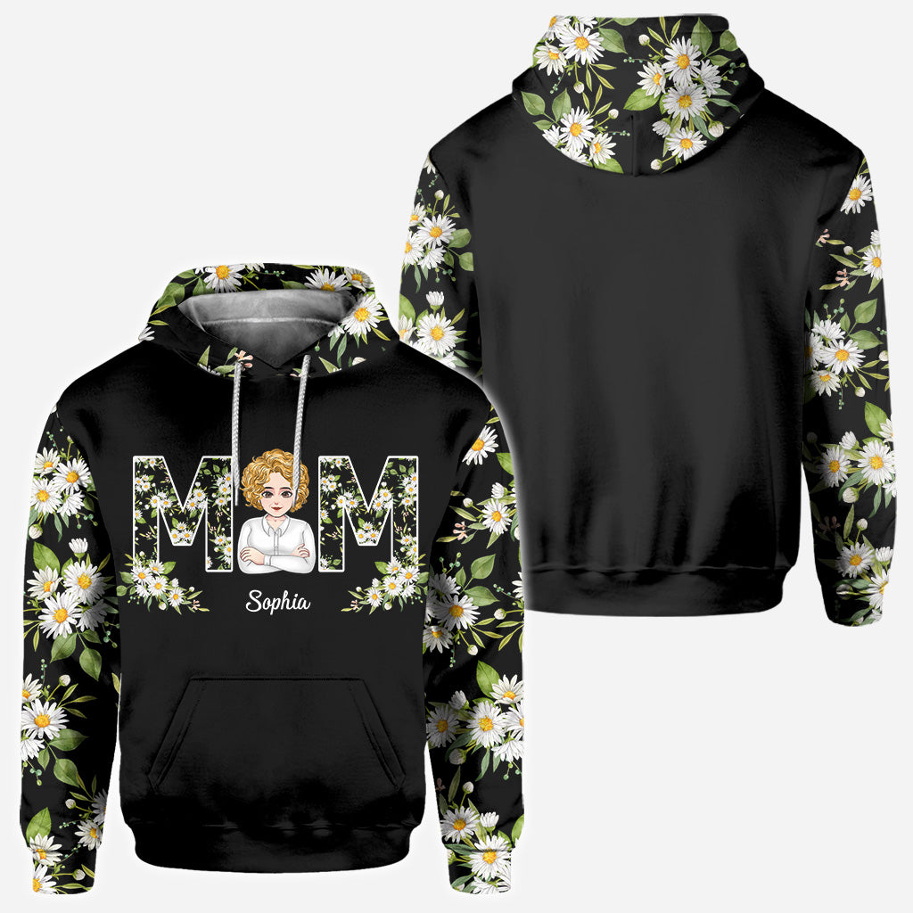 Love You Mom - Personalized Mother's Day Mother All Over T-shirt and Hoodie