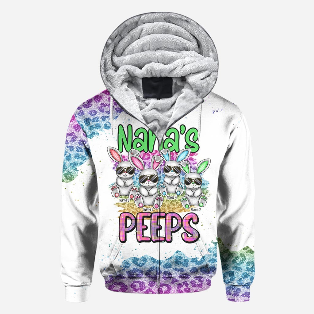 Grandma's Peeps - Personalized Mother's Day Easter Day Grandma All Over T-shirt and Hoodie