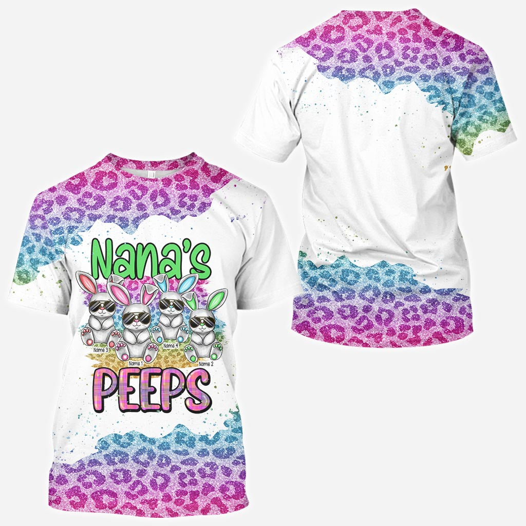 Grandma's Peeps - Personalized Mother's Day Easter Day Grandma All Over T-shirt and Hoodie