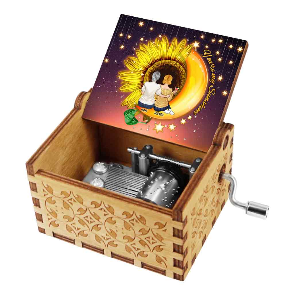 You're My Sunshine - Personalized Mother's Day Mother Hand Crank Music Box