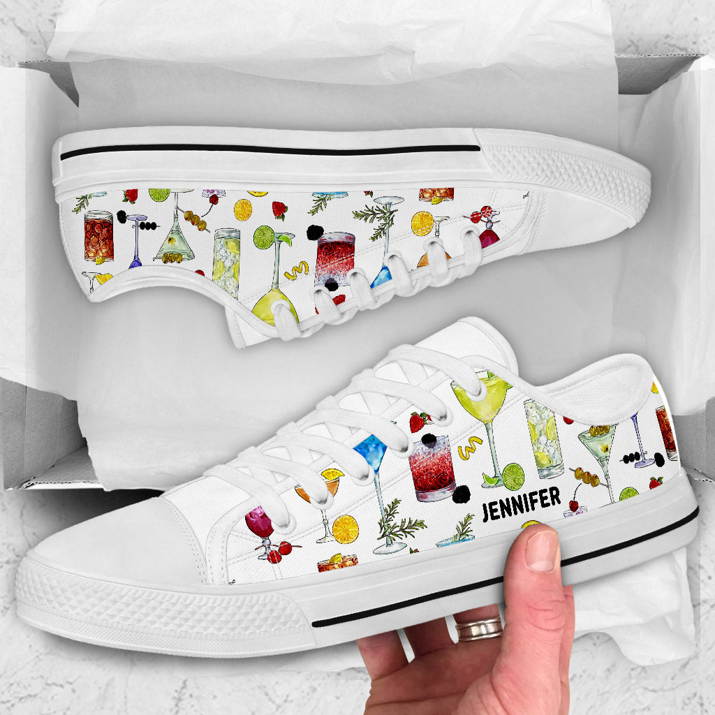 Ambiance estivale - Chaussures basses personnalisées pour barman