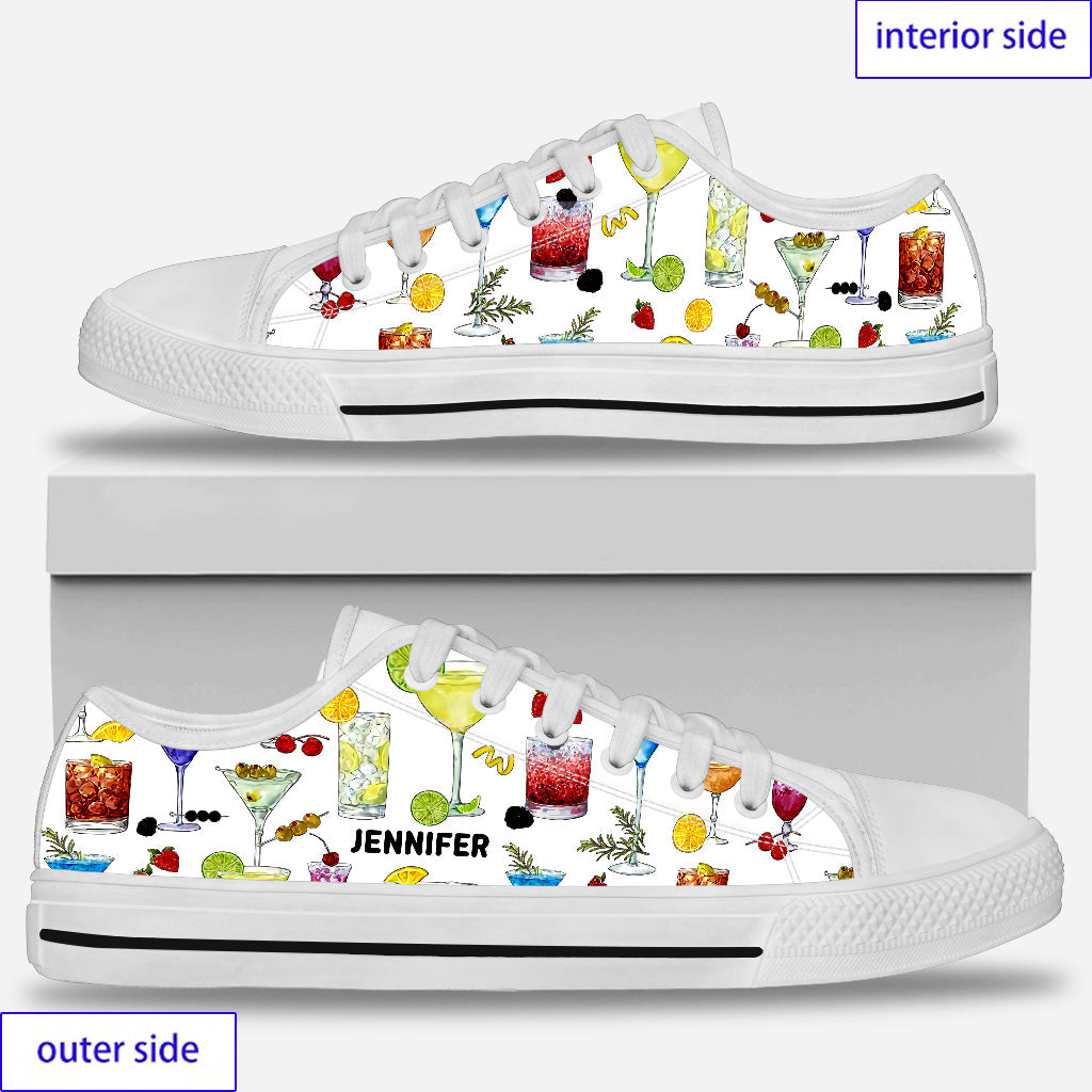 Ambiance estivale - Chaussures basses personnalisées pour barman