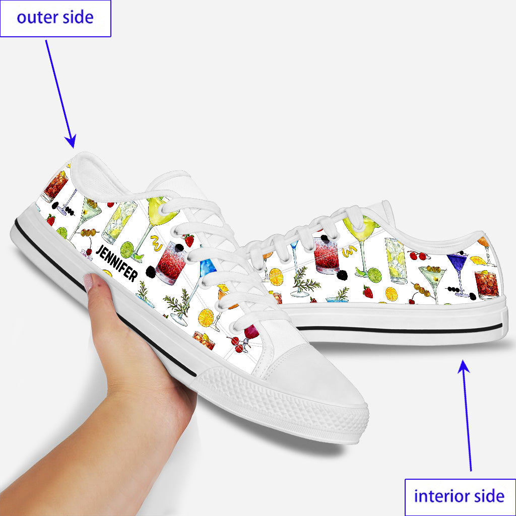 Ambiance estivale - Chaussures basses personnalisées pour barman