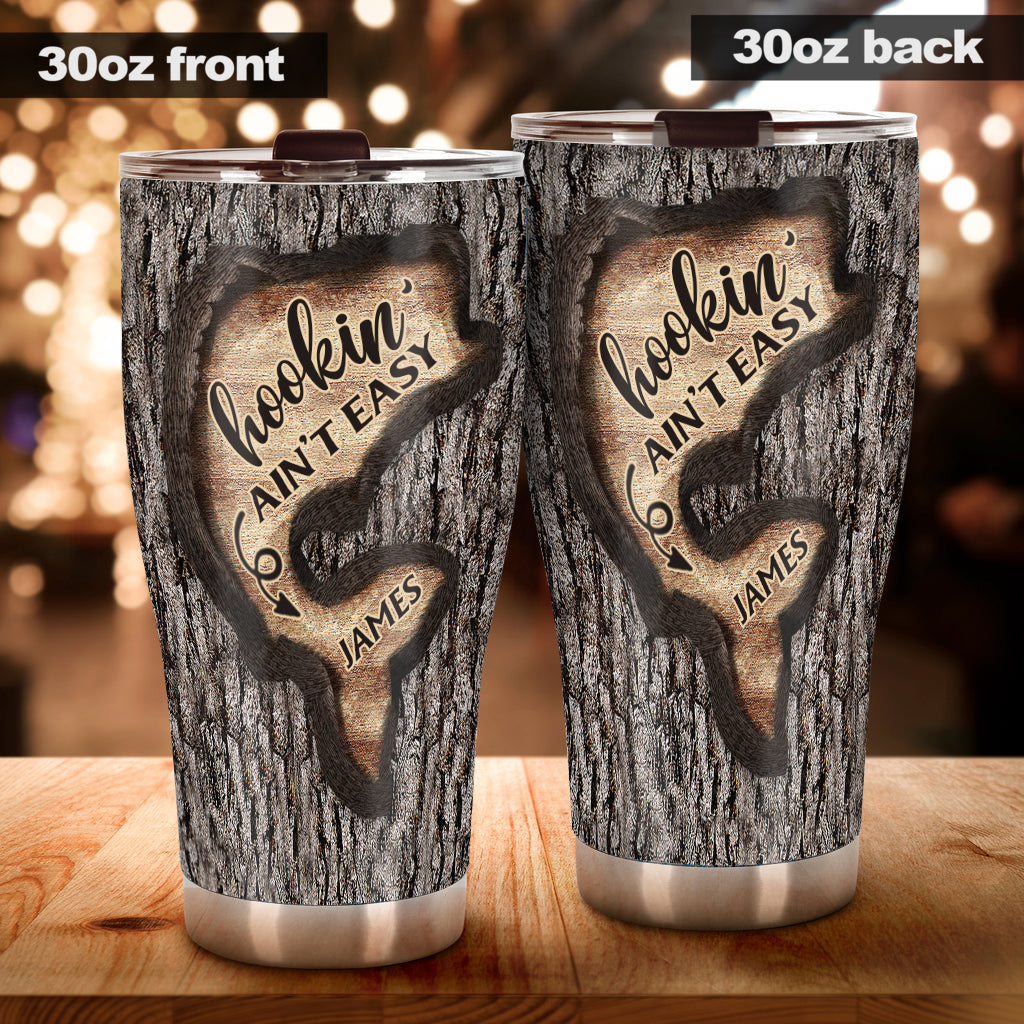Love Fishing Tree Carving - Personalized Fishing Tumbler