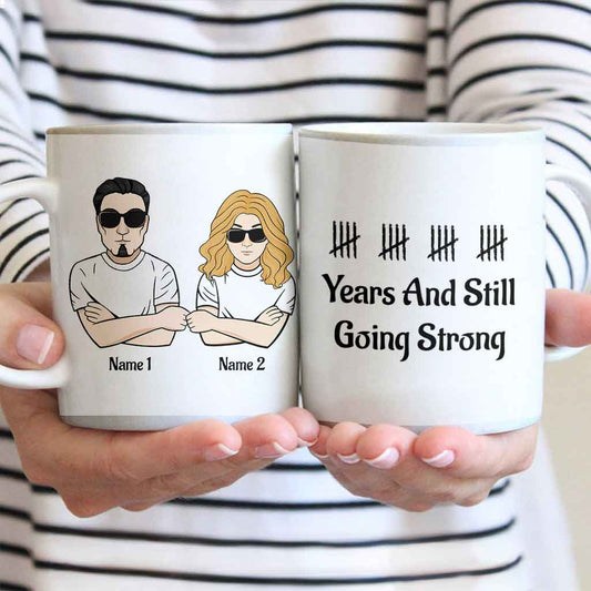 We're Still Going Strong - Personalized Couple Mug