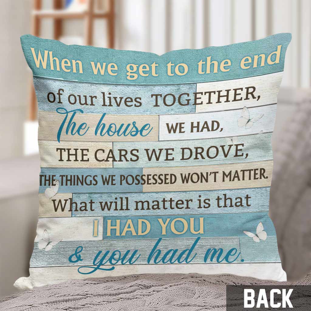 I Love You Forever And Always - Personalized Couple Throw Pillow