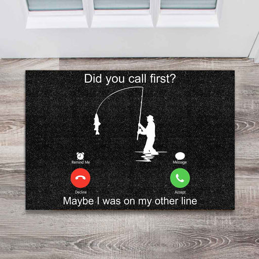 Call First - Fishing Doormat