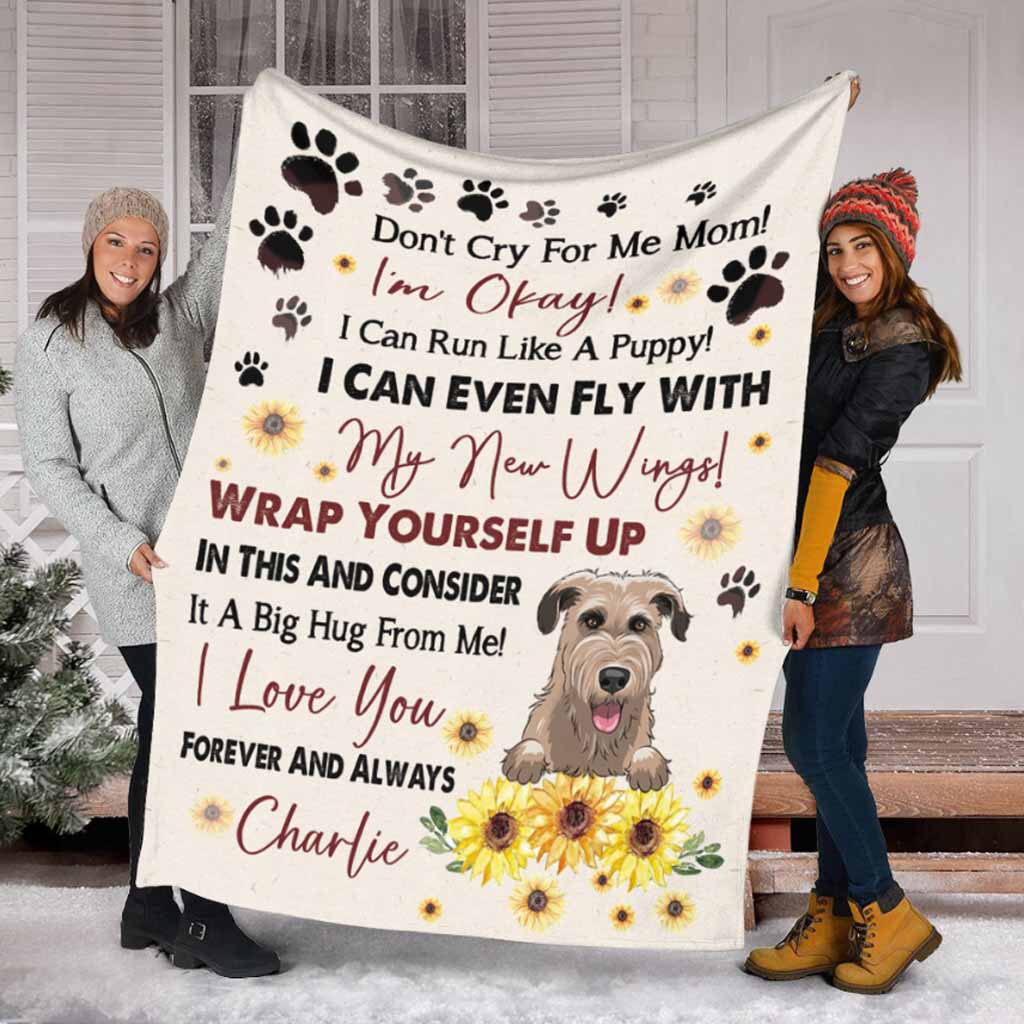 Ne pleure pas pour moi, maman - Couverture personnalisée pour chien pour la fête des mères