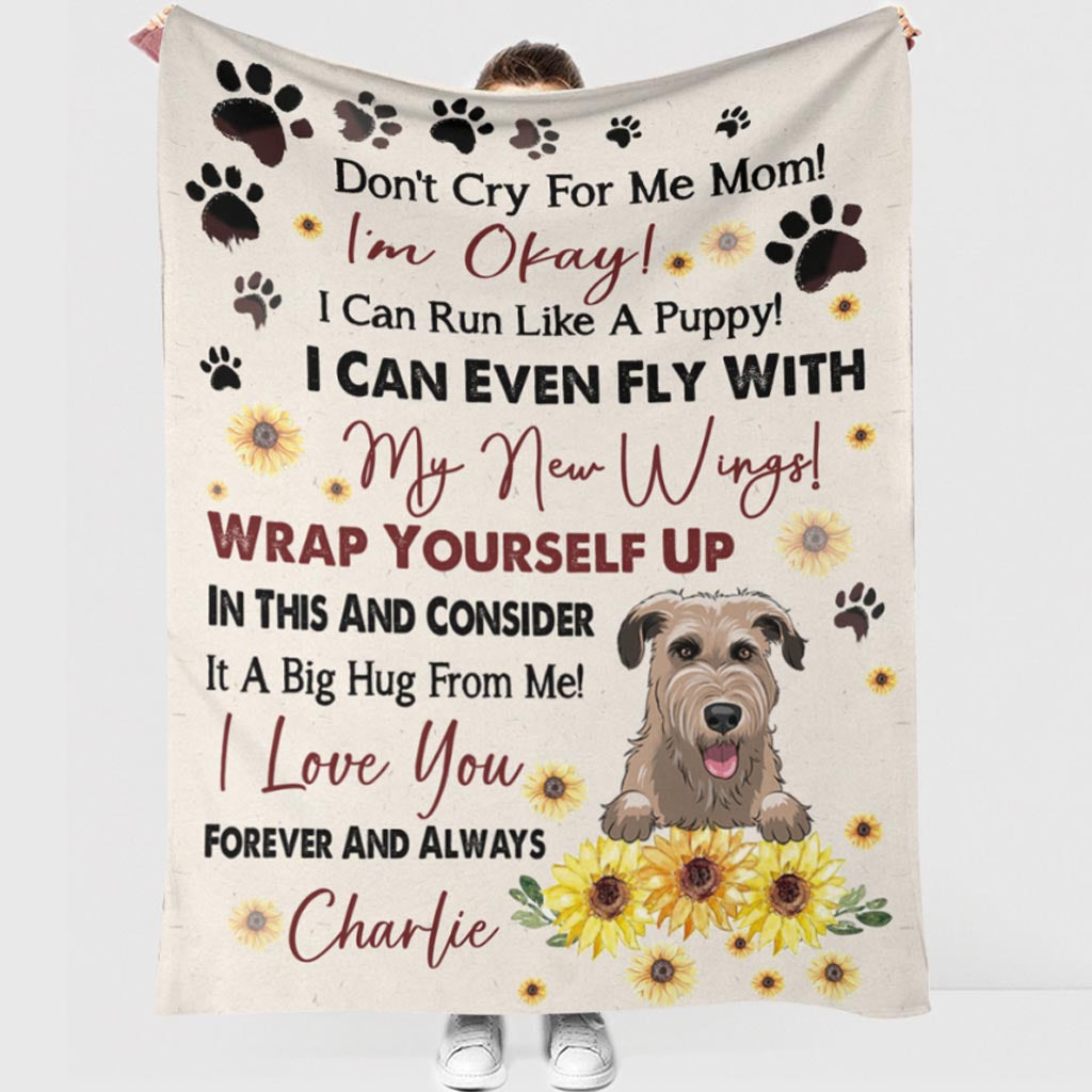 Ne pleure pas pour moi, maman - Couverture personnalisée pour chien pour la fête des mères