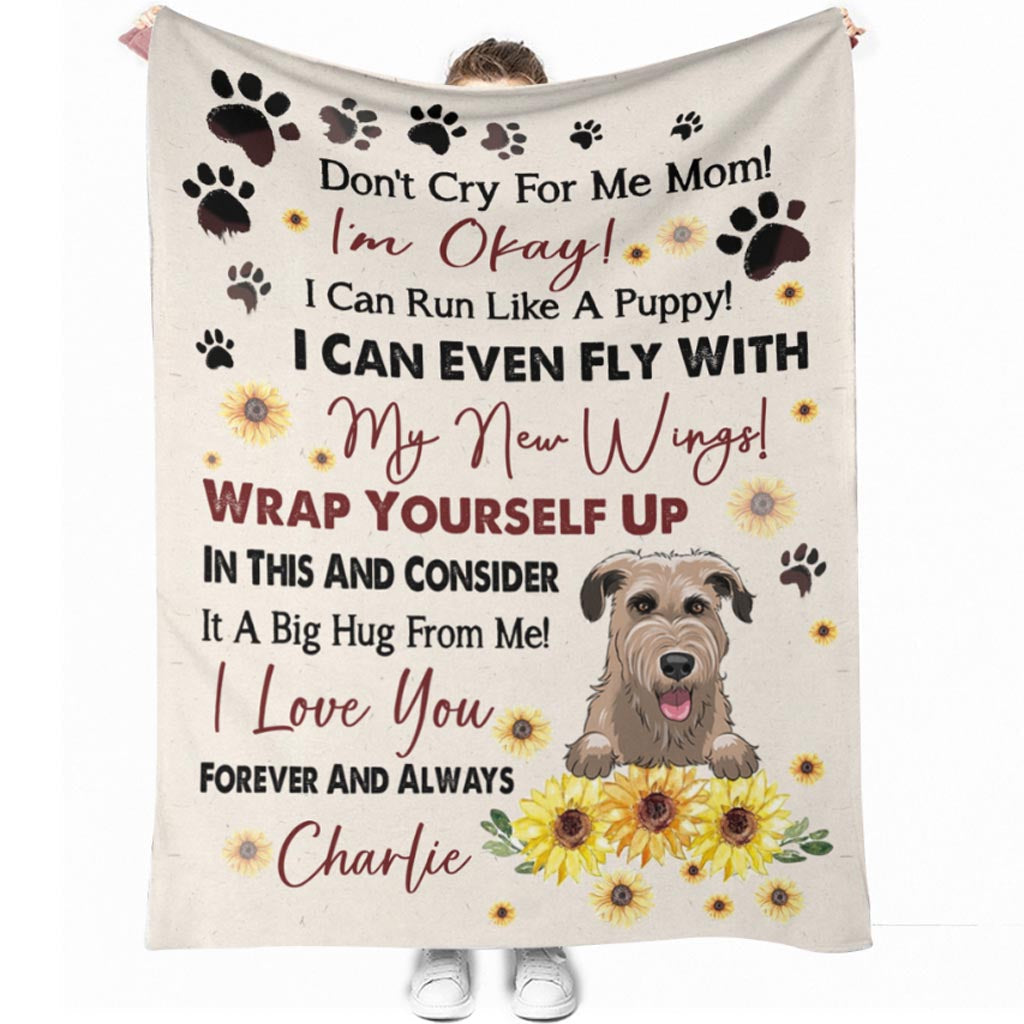 Ne pleure pas pour moi, maman - Couverture personnalisée pour chien pour la fête des mères
