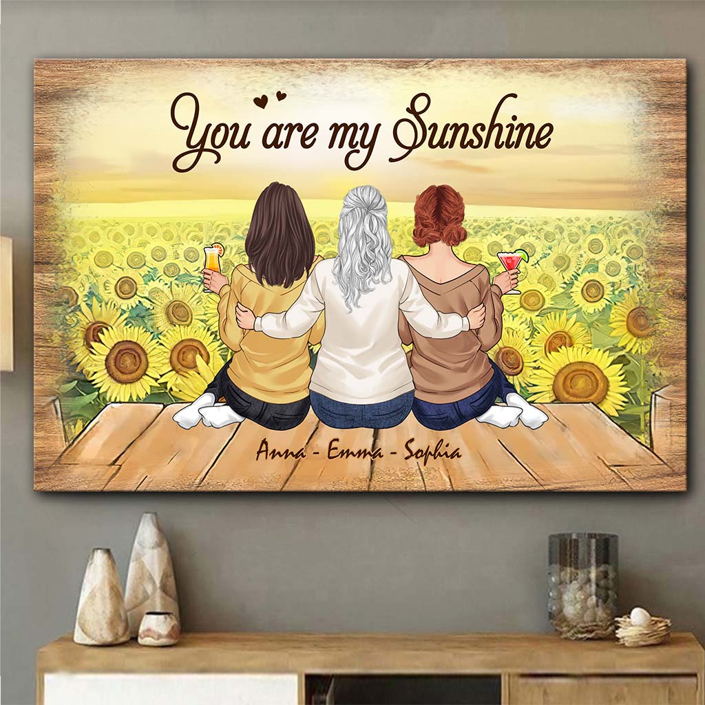 You Are My Sunshine - Personalized Mother’s Day Mother Canvas And Poster