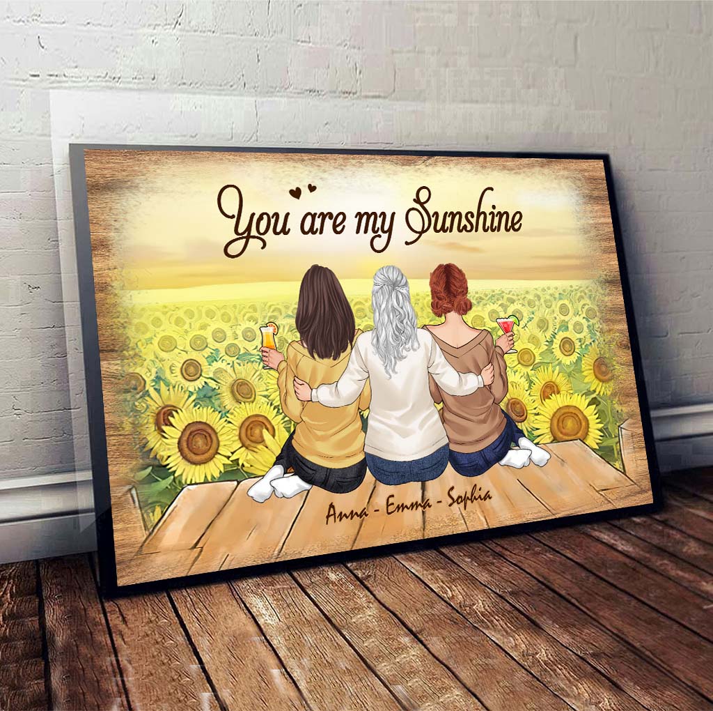 You Are My Sunshine - Personalized Mother’s Day Mother Canvas And Poster