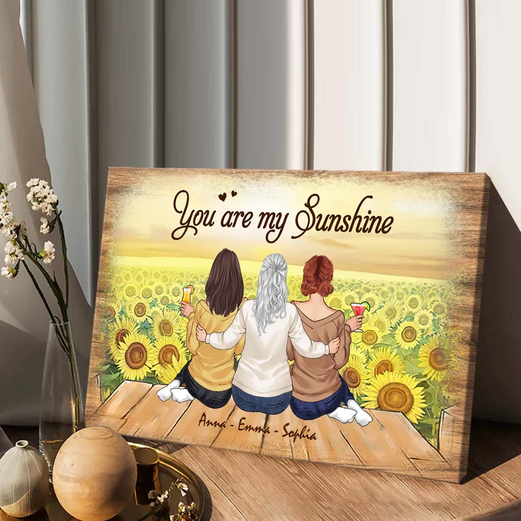 You Are My Sunshine - Personalized Mother’s Day Mother Canvas And Poster
