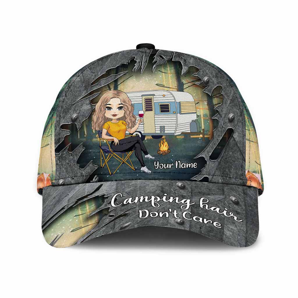 Campingfrisur egal – Personalisierte klassische Kappe