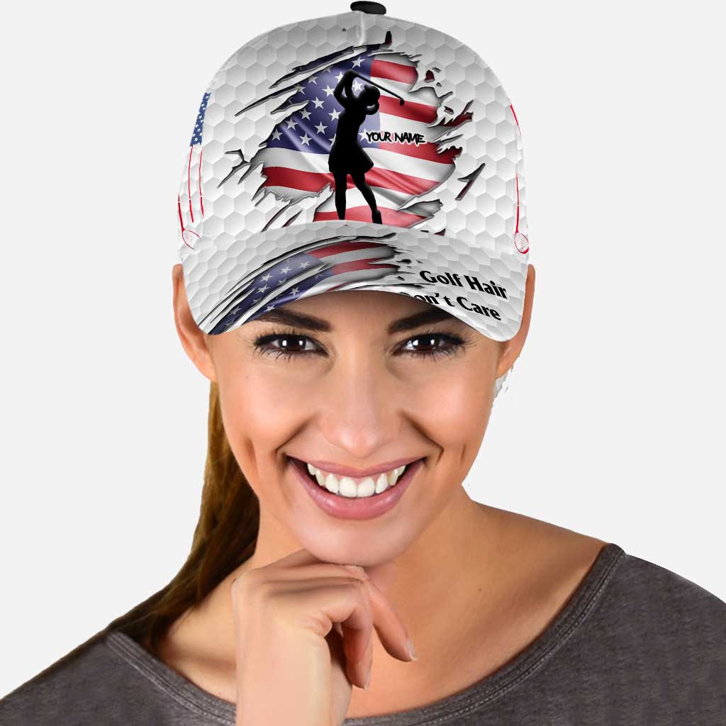 Golf Hair Don't Care - Personalisierte klassische Kappe zum Unabhängigkeitstag