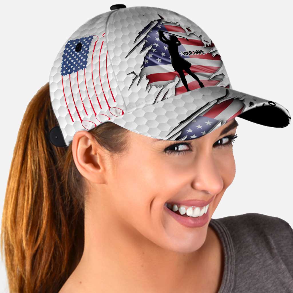Golf Hair Don't Care - Personalisierte klassische Kappe zum Unabhängigkeitstag